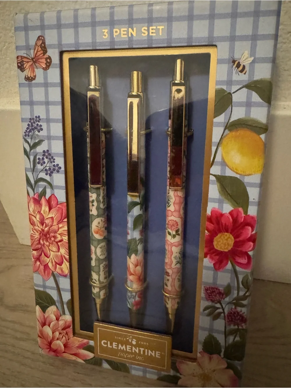 Clementine Floral 3-Pen Set - Pick ONE